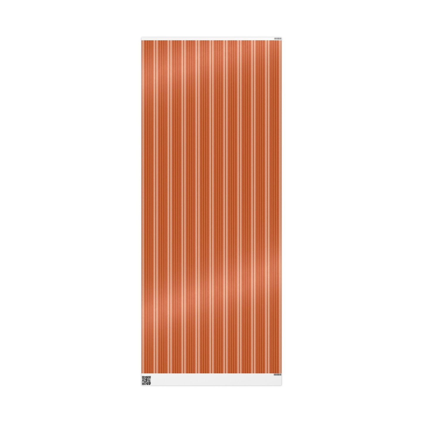 Gift Wrap | Dark Orange & White | Stripe