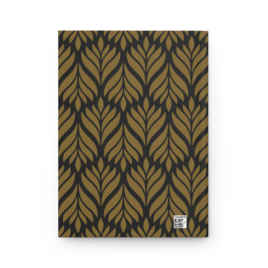 Hardcover Journal | Black & Gold | Palm