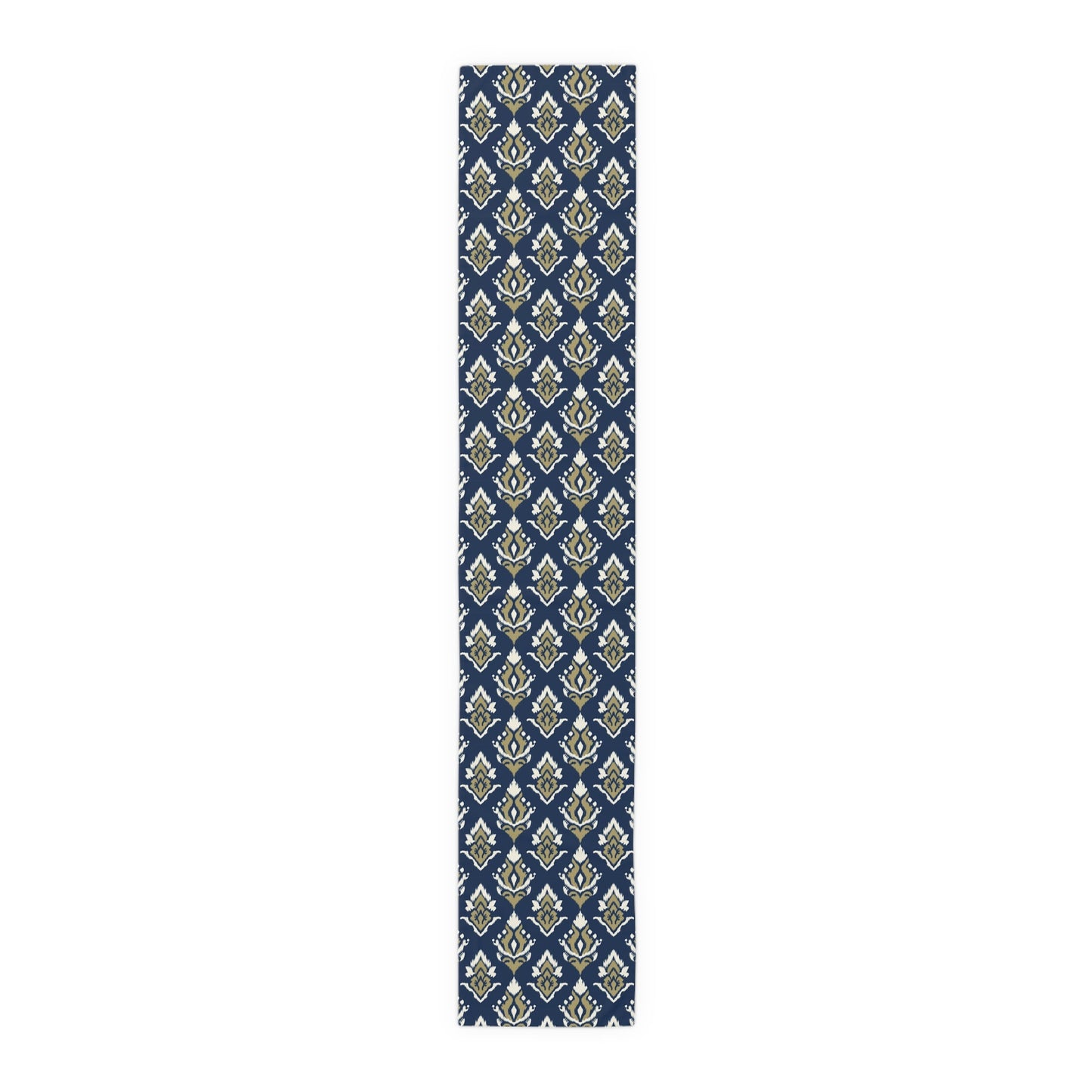 Table Runner | Blue & Gold | Ikat