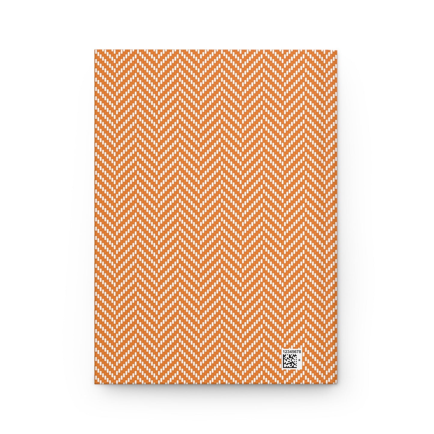 Journal | Orange & White | Herringbone