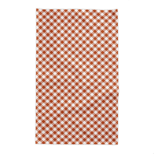 Tablecloth | Dark Orange & White | Gingham