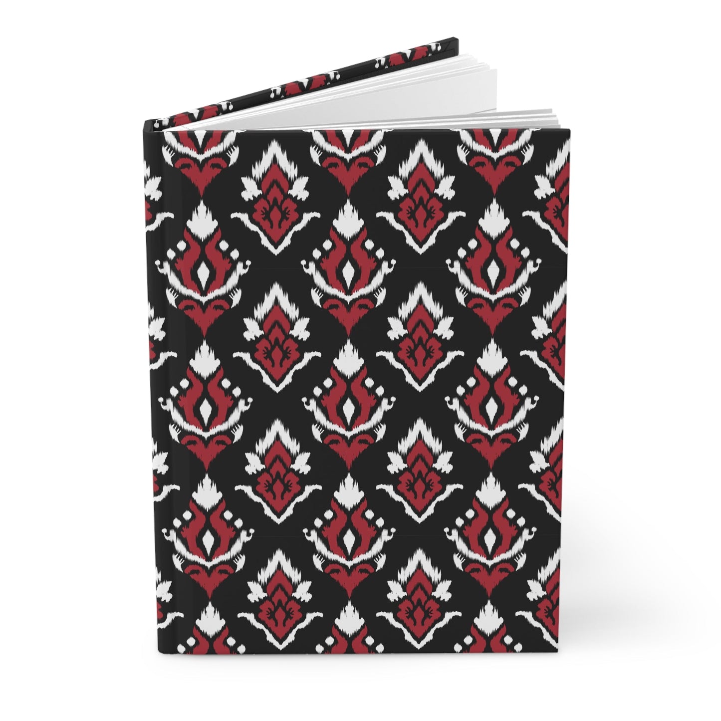 Hardcover Journal | Red & Black | Ikat