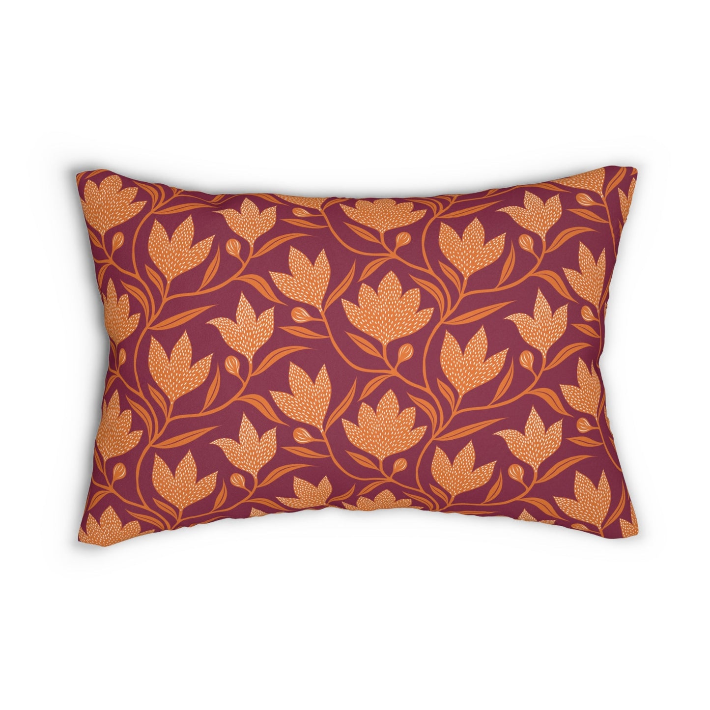 Pillow | Maroon & Orange | Magnolia