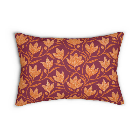 Pillow | Maroon & Orange | Magnolia