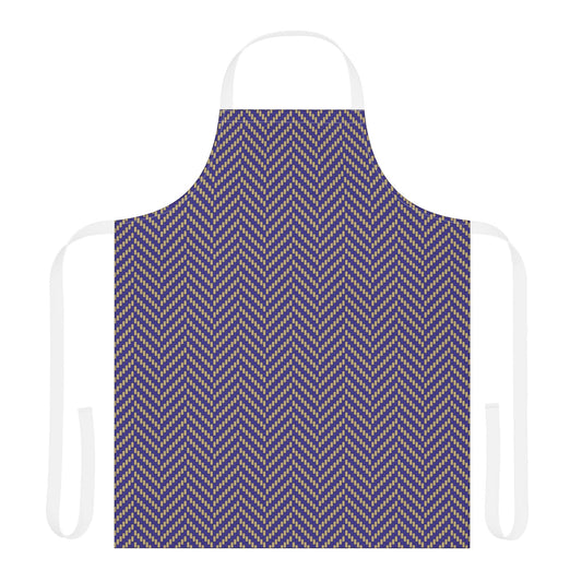 Apron | Purple & Gold | Herringbone