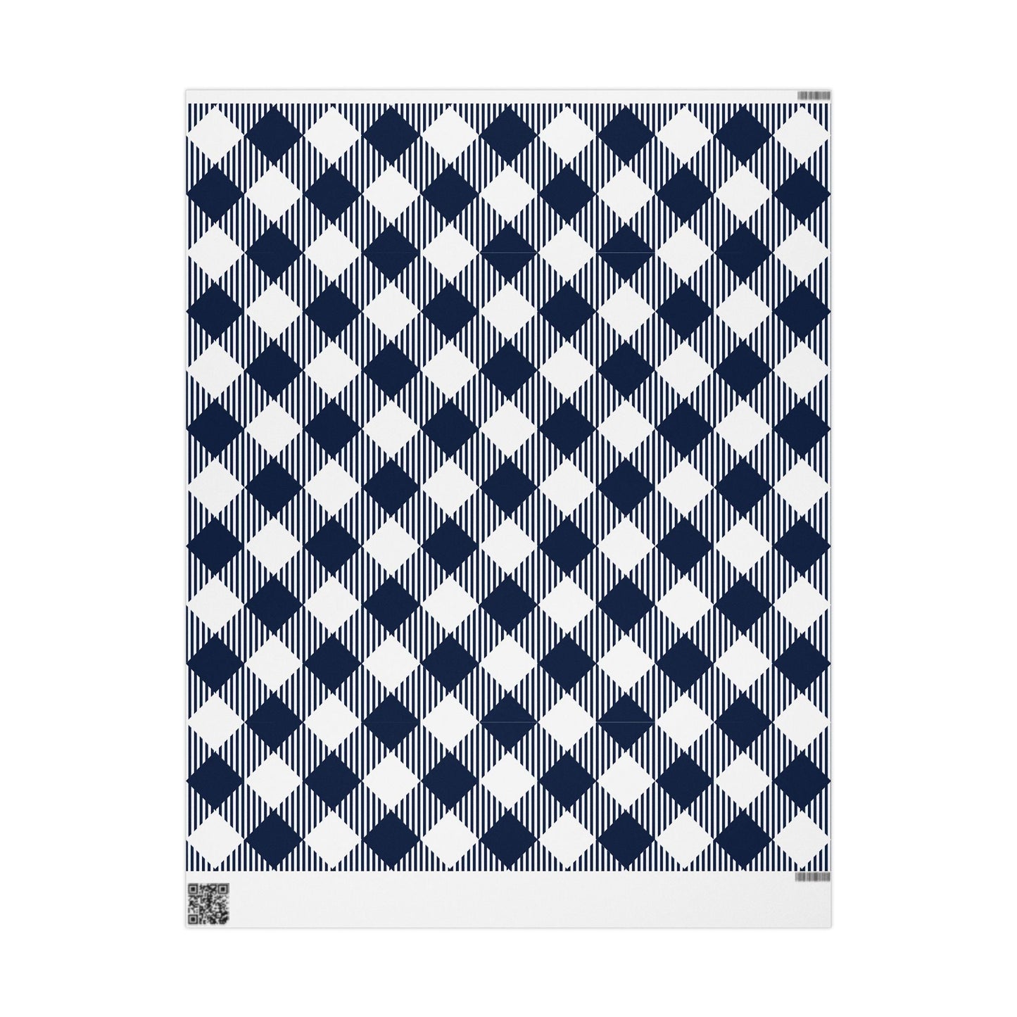 Gift Wrap | Navy & White | Gingham