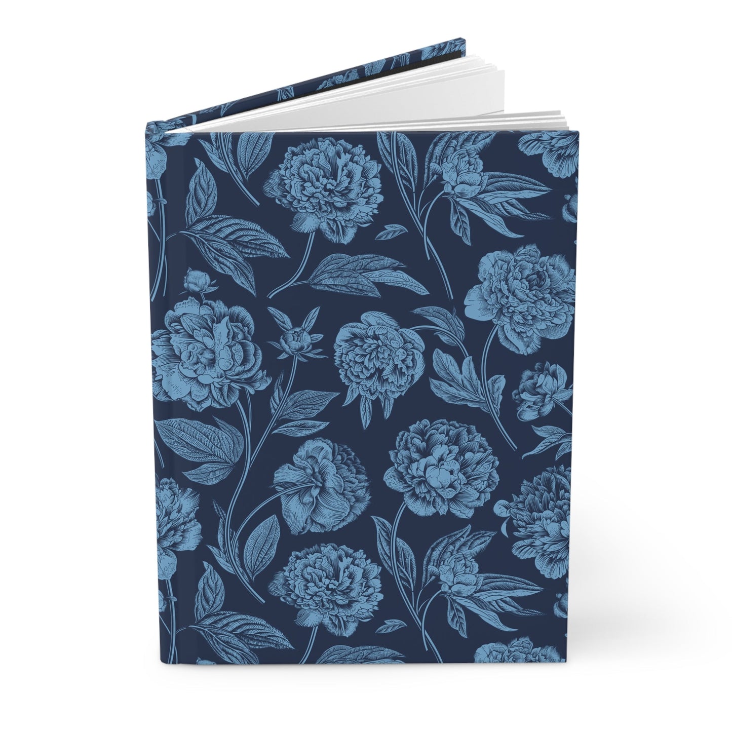 Journal | Light Blue & White | Peony