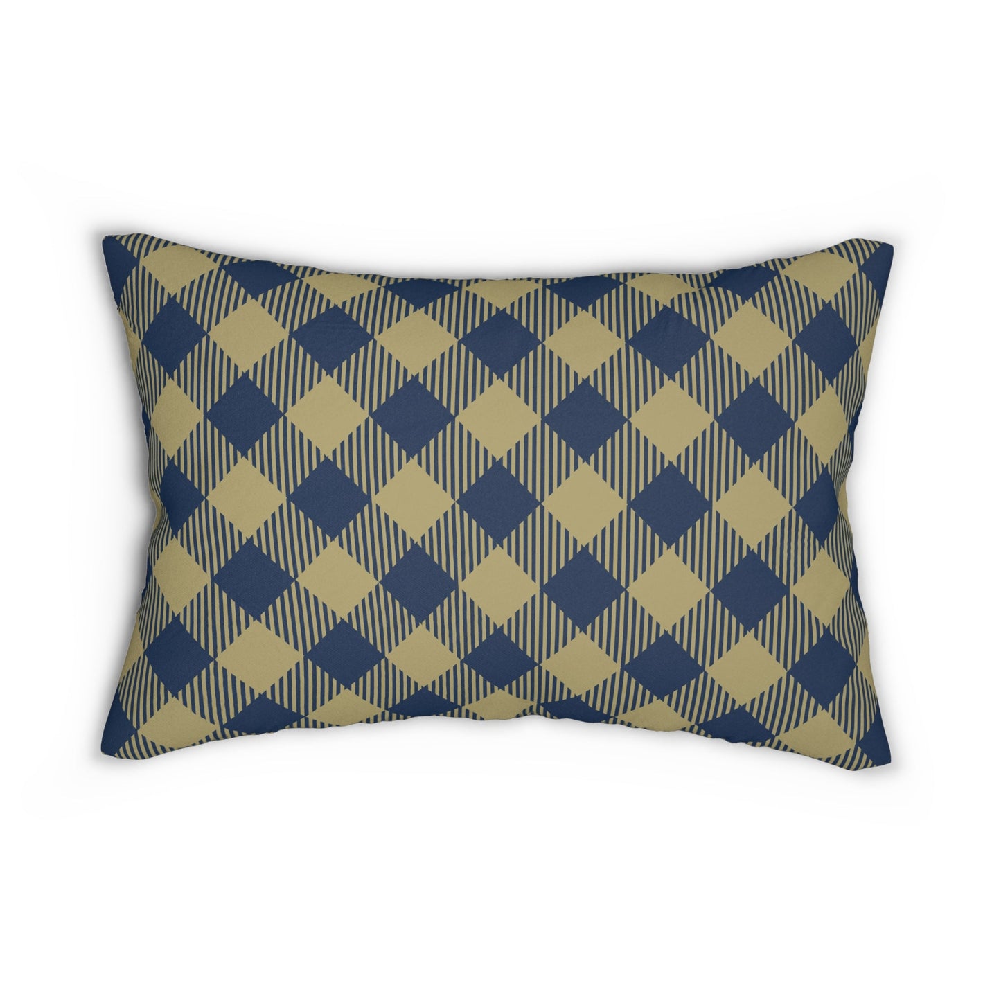Pillow | Blue & Gold | Gingham