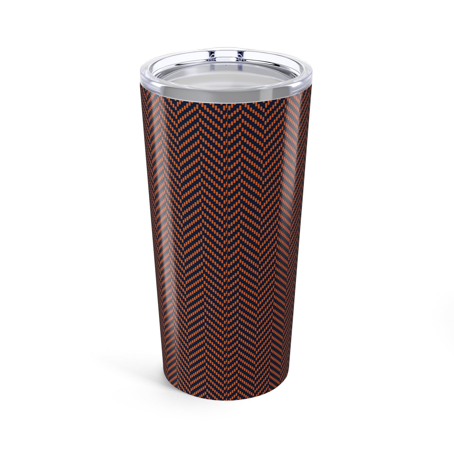 Tumbler | Orange & Blue | Herringbone