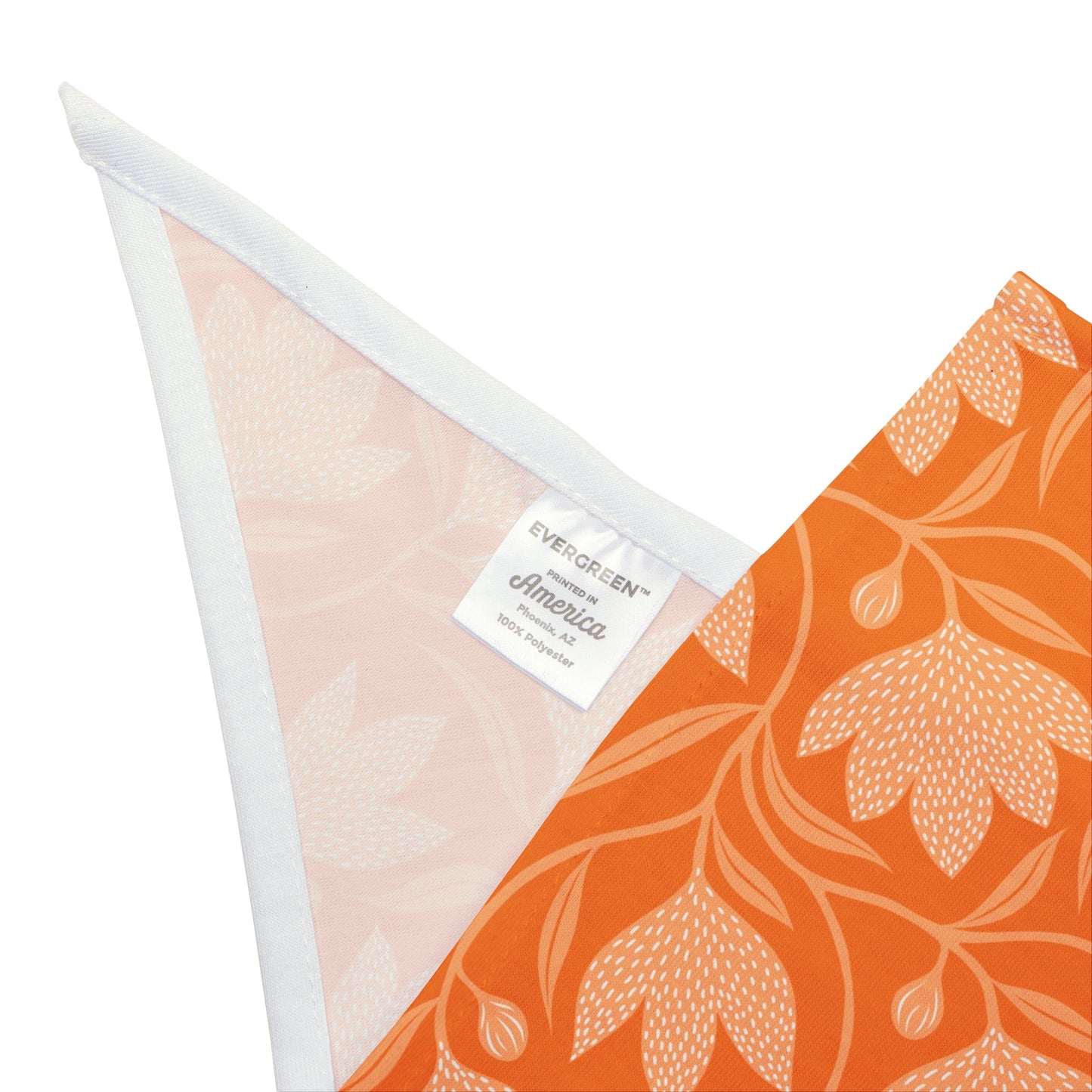 Pet Bandana | Orange & White | Magnolia