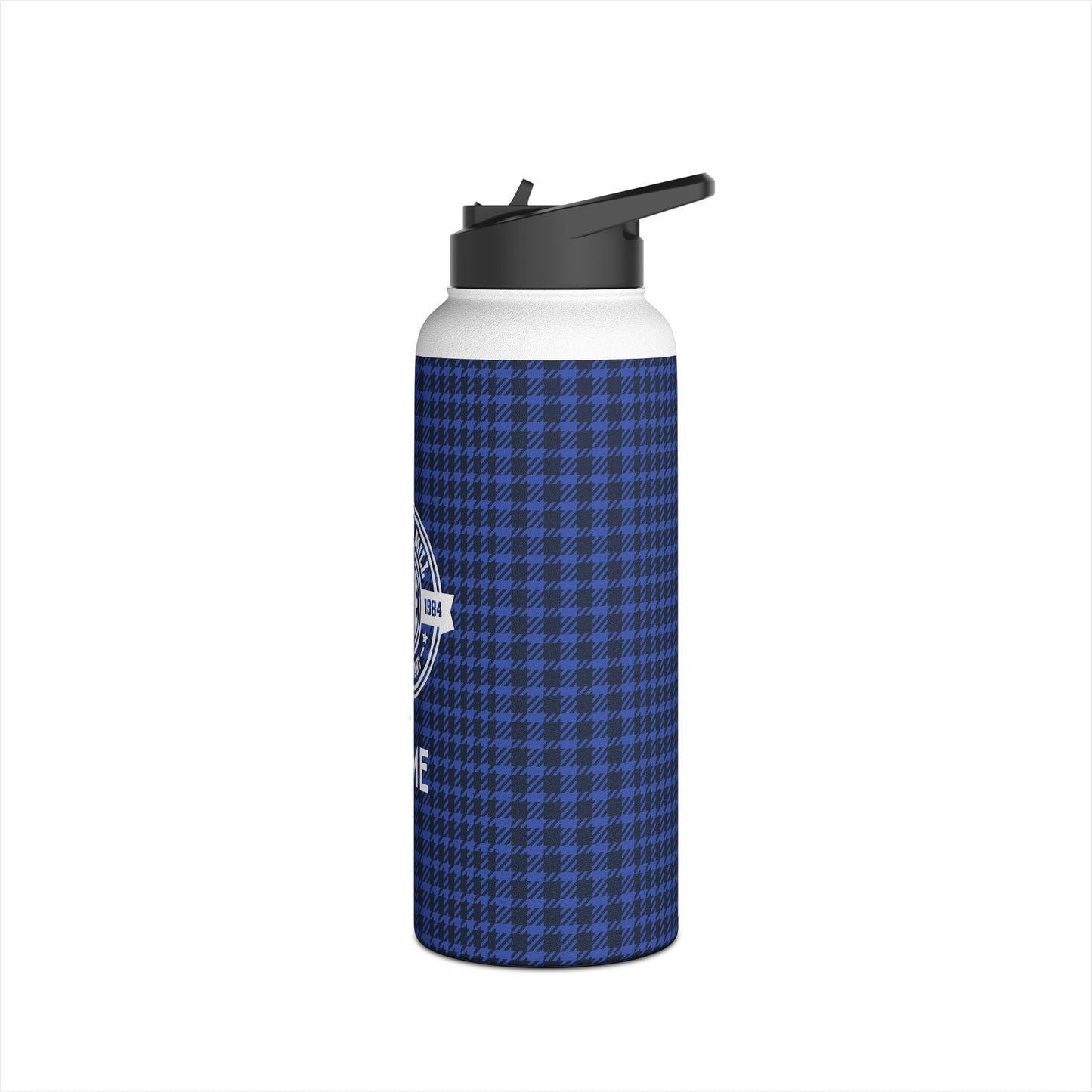 Insulated Water Bottle | Greyhounds | Blue Tartan