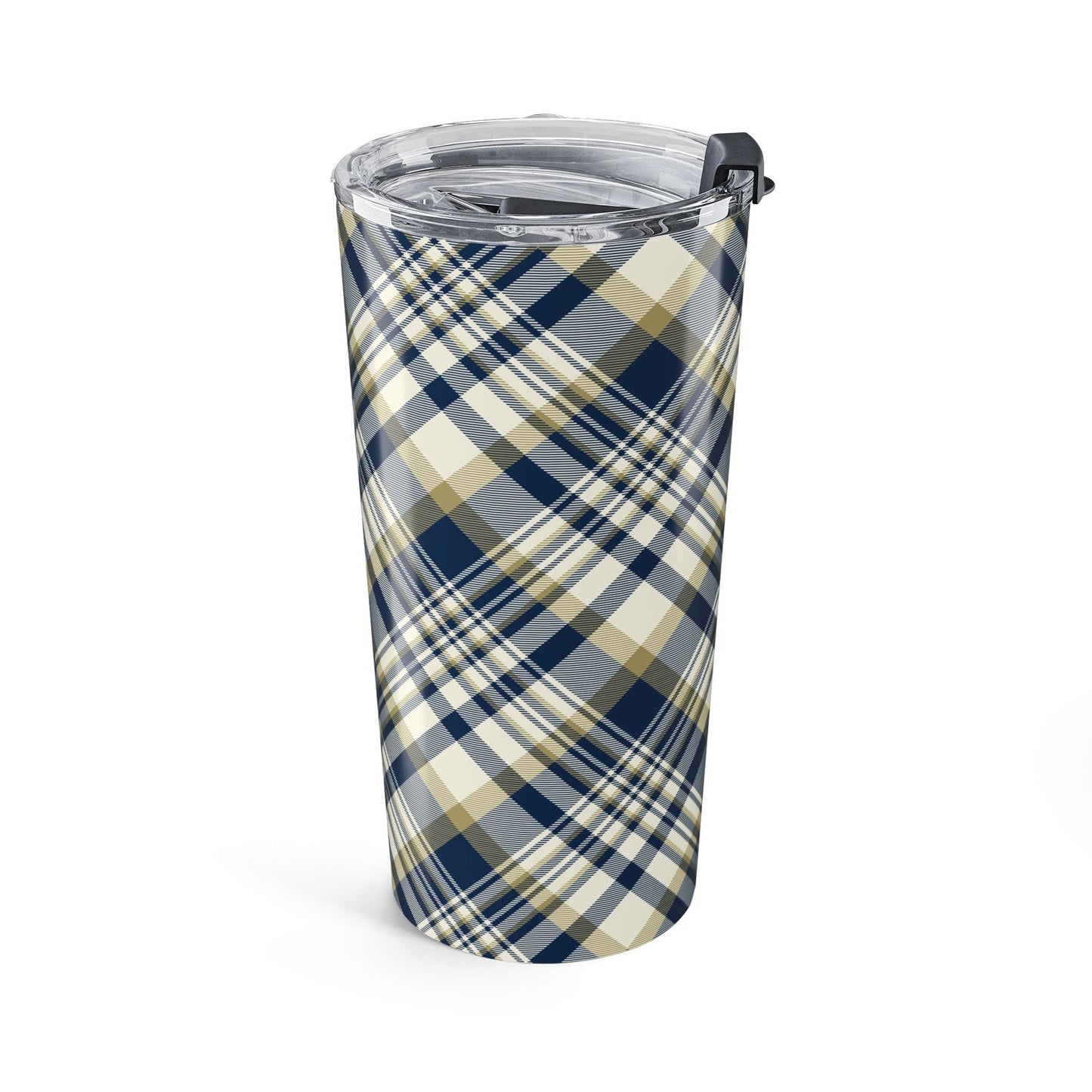 Tumbler | Blue & Gold | Tartan