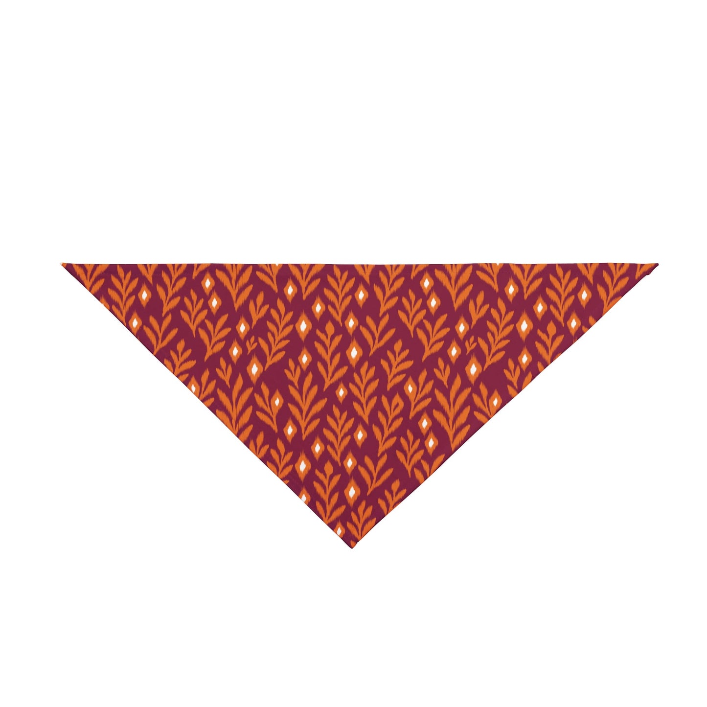 Pet Bandana | Maroon & Orange | Laurel