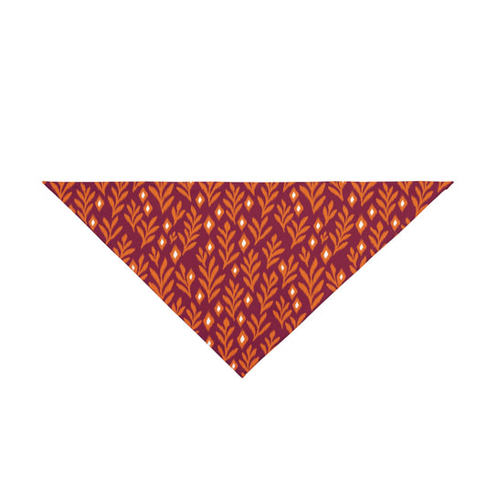 Pet Bandana | Maroon & Orange | Laurel