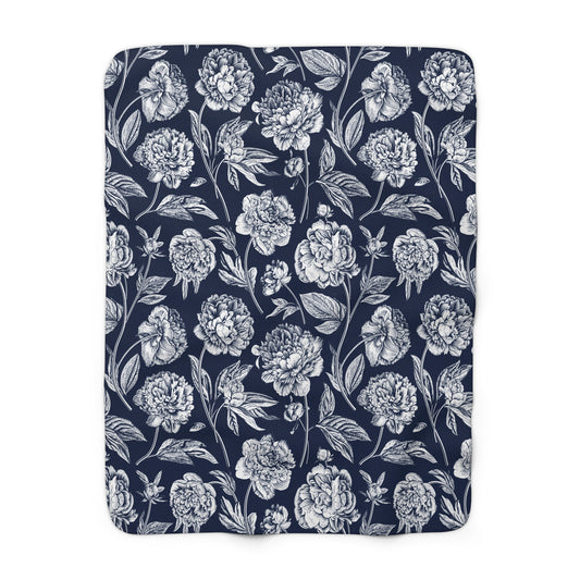 Sherpa Fleece Blanket | State College, Pennsylvania | Peony