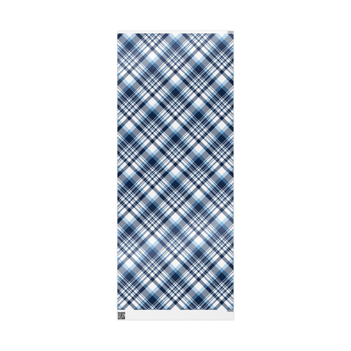 Gift Wrap | Light Blue & White | Tartan
