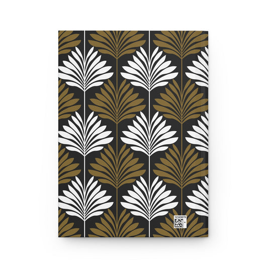 Hardcover Journal | Black & Gold | Deco