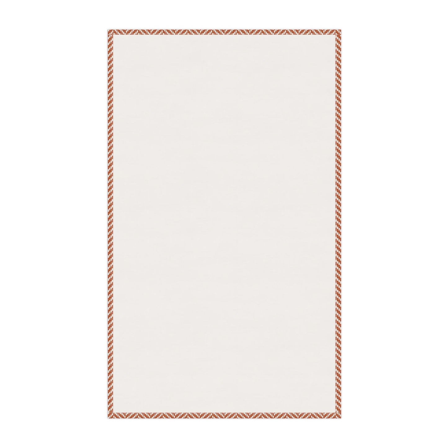 Tea Towels | Dark Orange & White | Herringbone