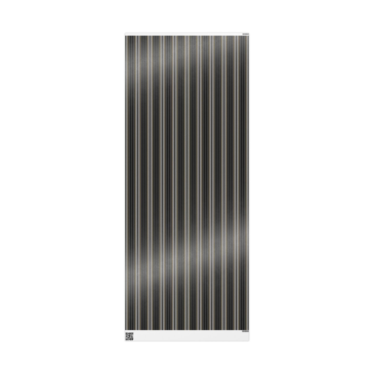 Gift Wrap | Black & Gold | Stripe