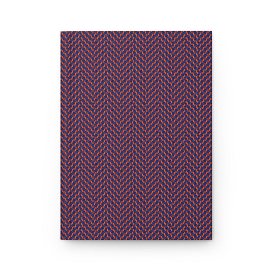 Journal | Bright Blue & Orange | Herringbone