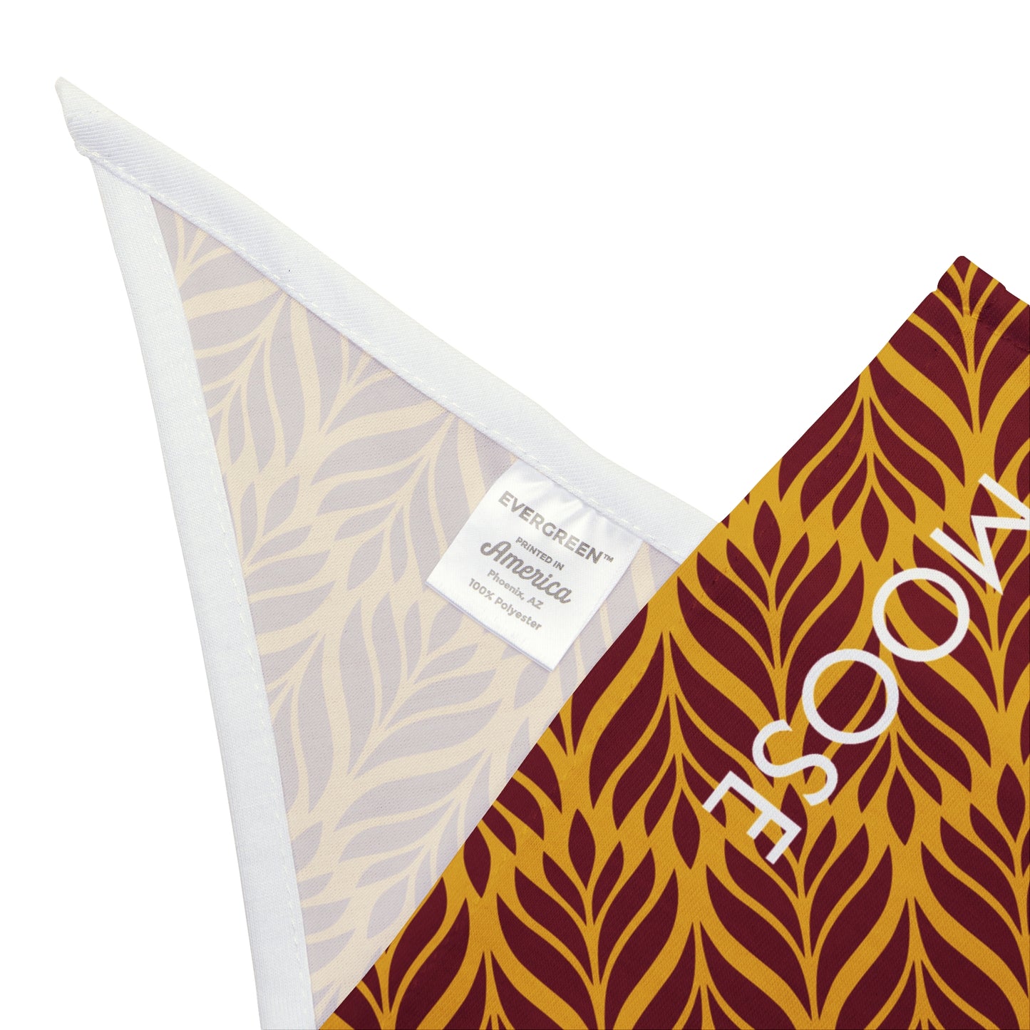 Pet Bandana- Personalized | Red & Yellow | Palm