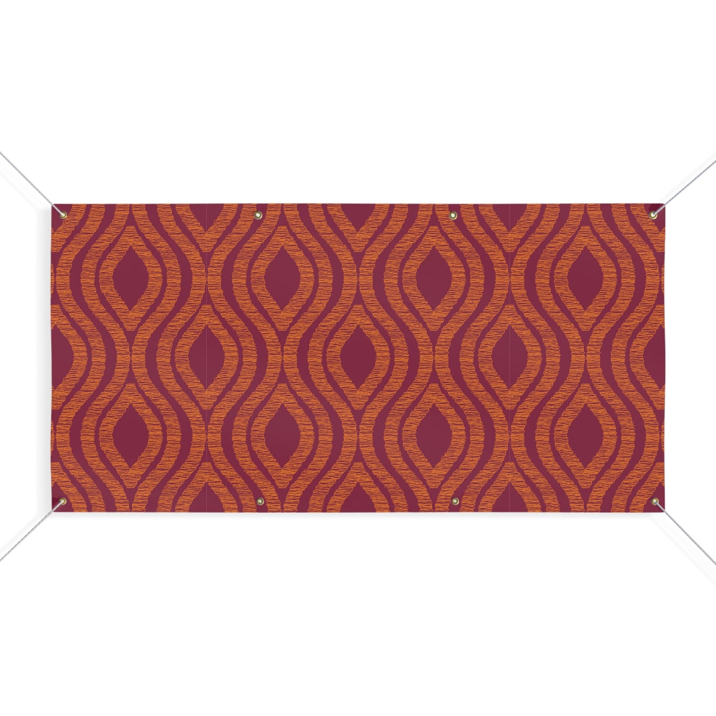 Banner | Maroon & Orange | Ogee