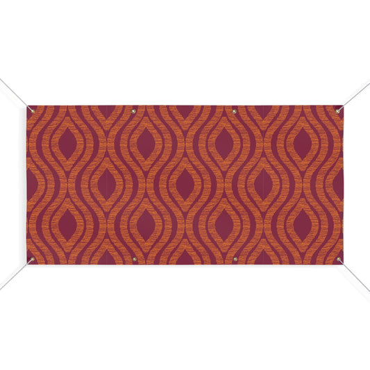 Banner | Maroon & Orange | Ogee