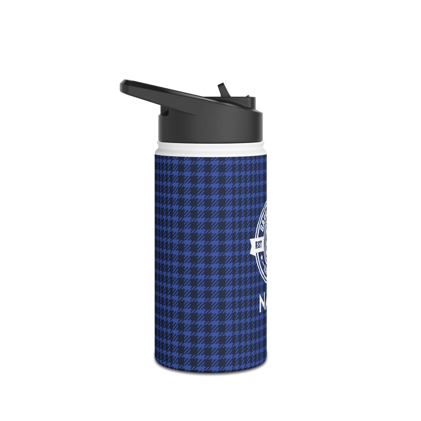 Insulated Water Bottle | Greyhounds | Blue Tartan