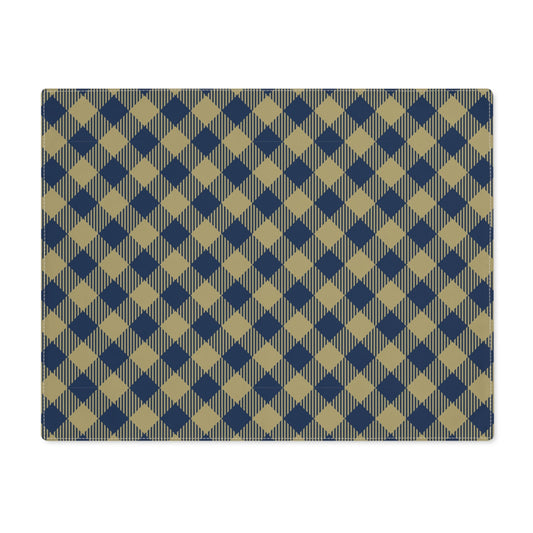 Placemat | Blue & Gold | Gingham