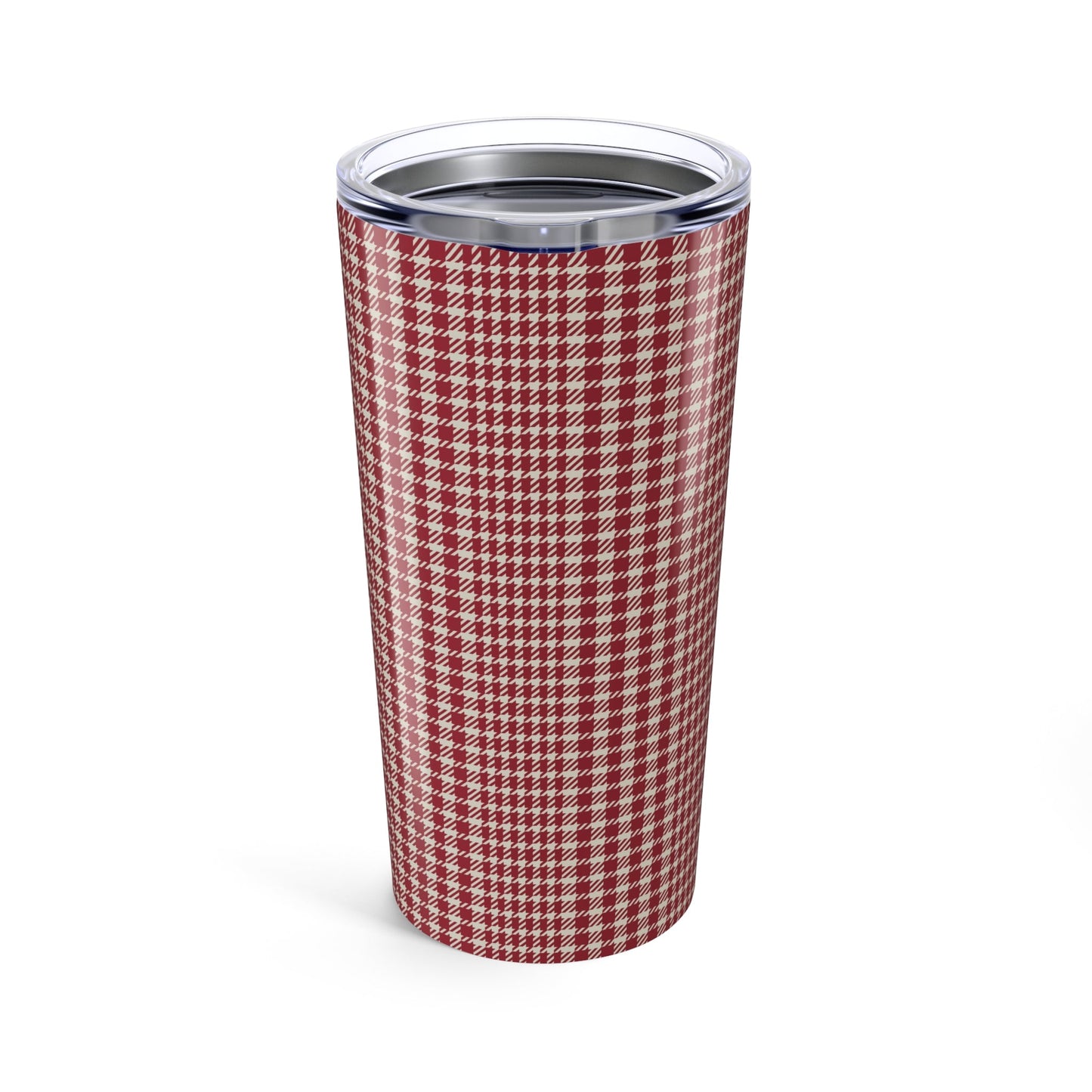 Tumbler | Maroon & White | Tweed