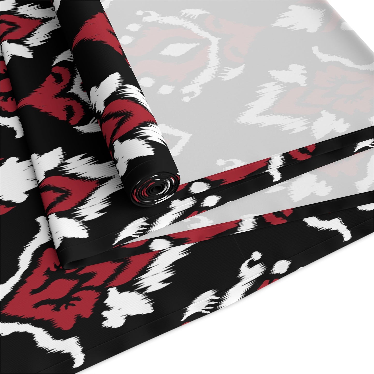 Table Runner | Red & Black | Ikat