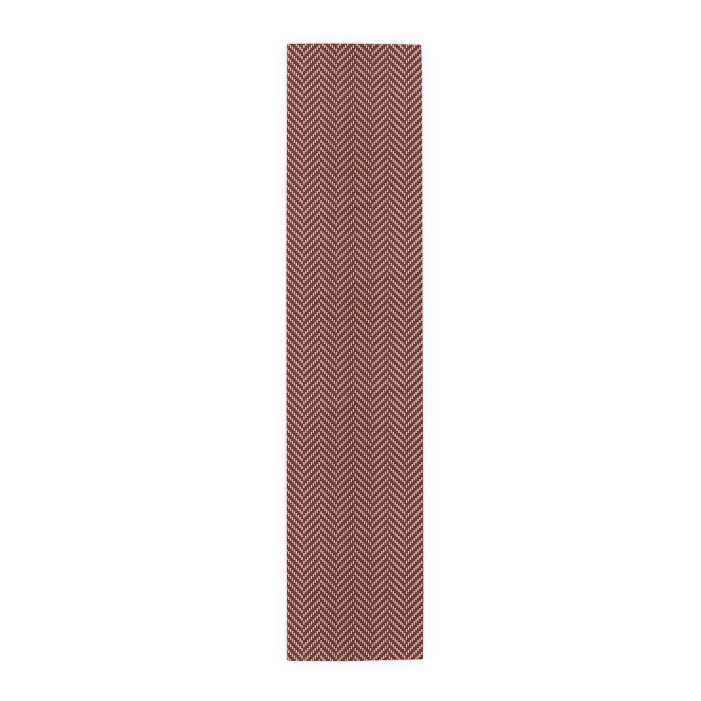 Table Runner | Maroon & Gold | Herringbone