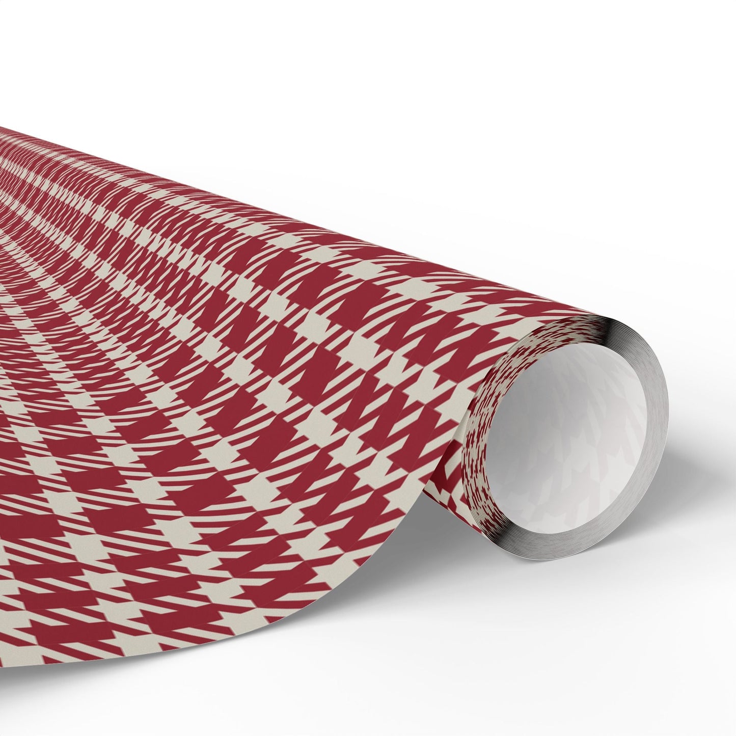 Gift Wrap | Maroon & White | Tweed