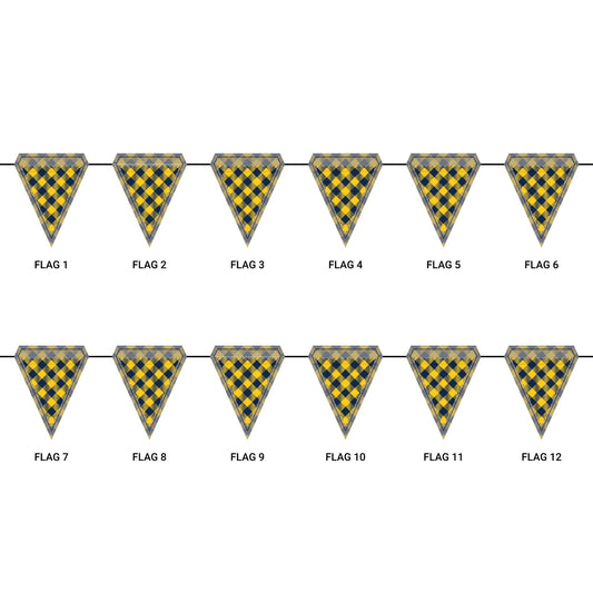 Flag Garland | Ann Arbor, Michigan | Gingham