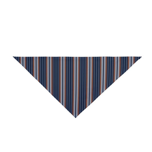 Pet Bandana | Orange & Blue | Stripe