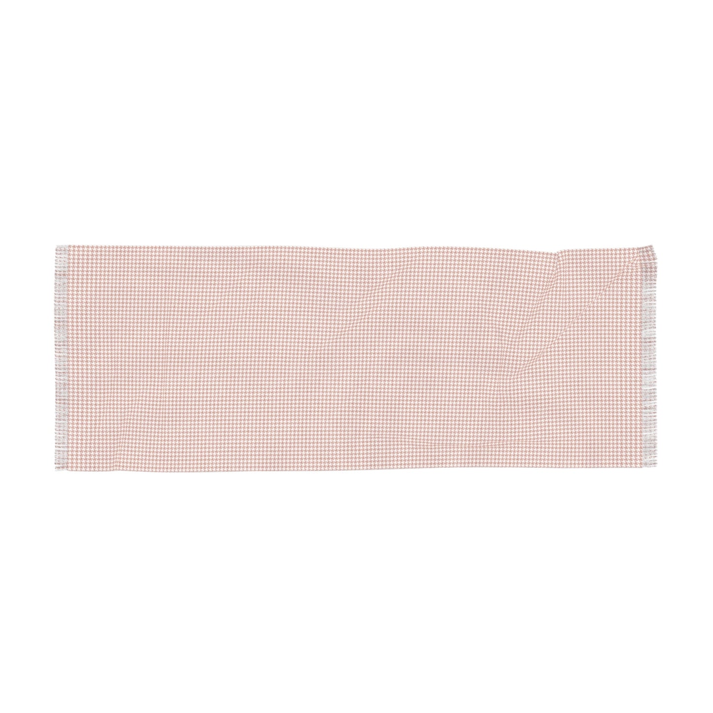 Scarf | Dark Orange & White | Houndstooth