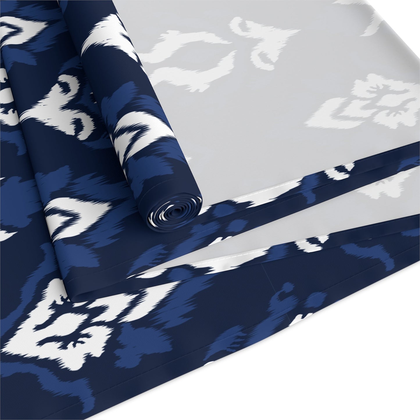 Table Runner | Navy & White | Ikat