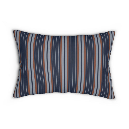 Pillow | Orange & Blue | Stripe