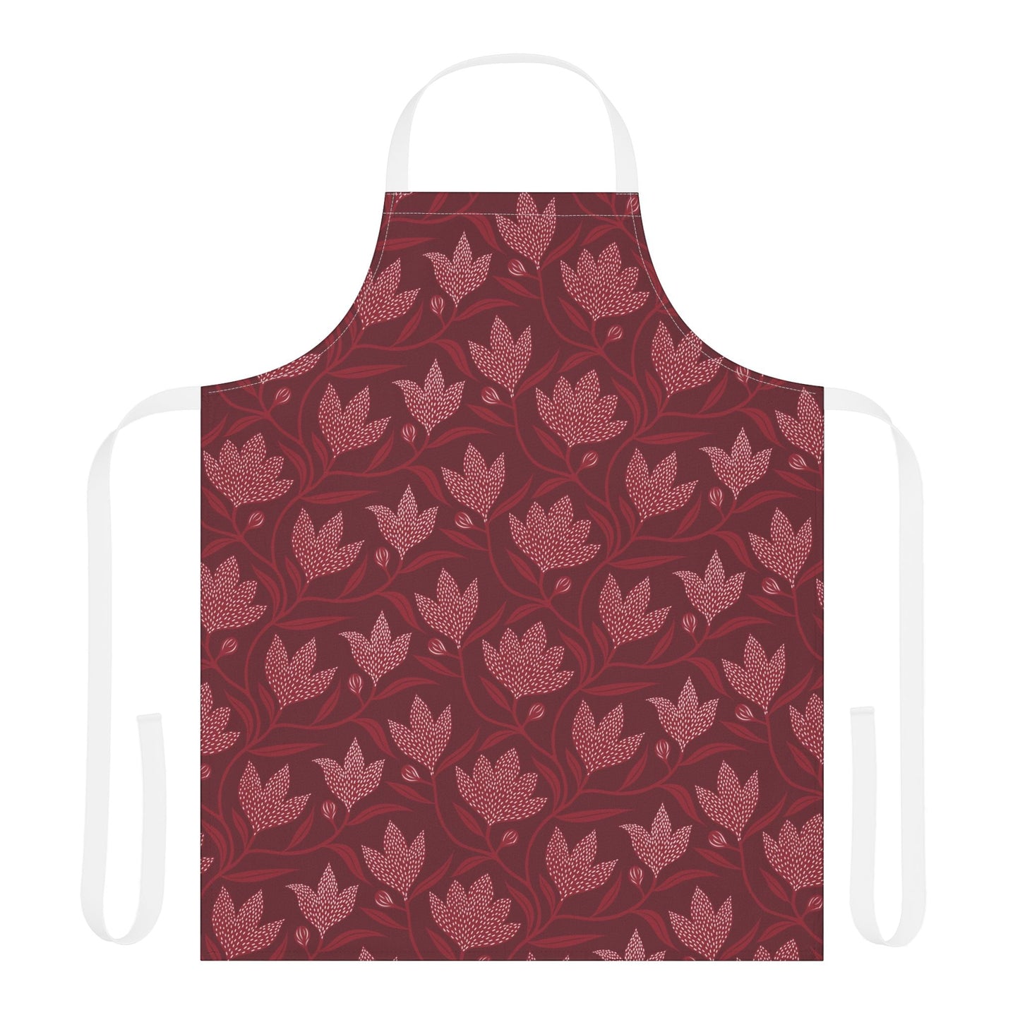 Apron | Maroon & White | Magnolia
