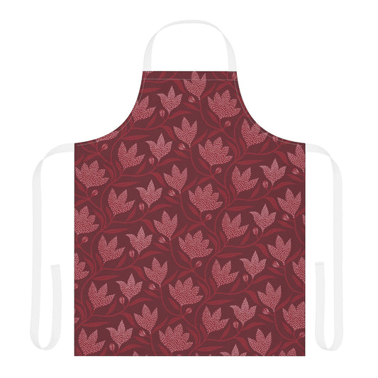 Apron | Maroon & White | Magnolia