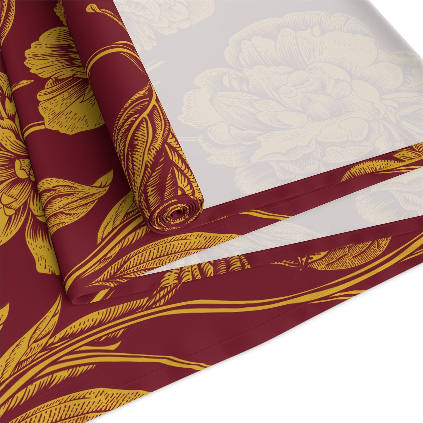 Table Runner | Red & Yellow | Peony