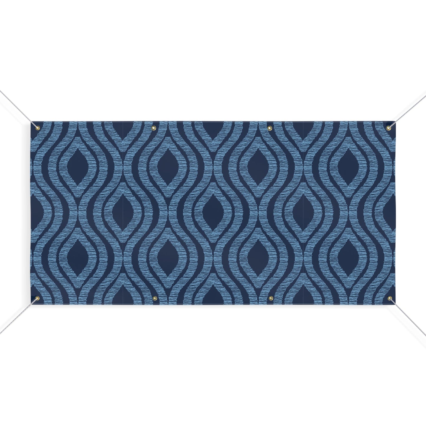 Banner | Light Blue & White | Ogee