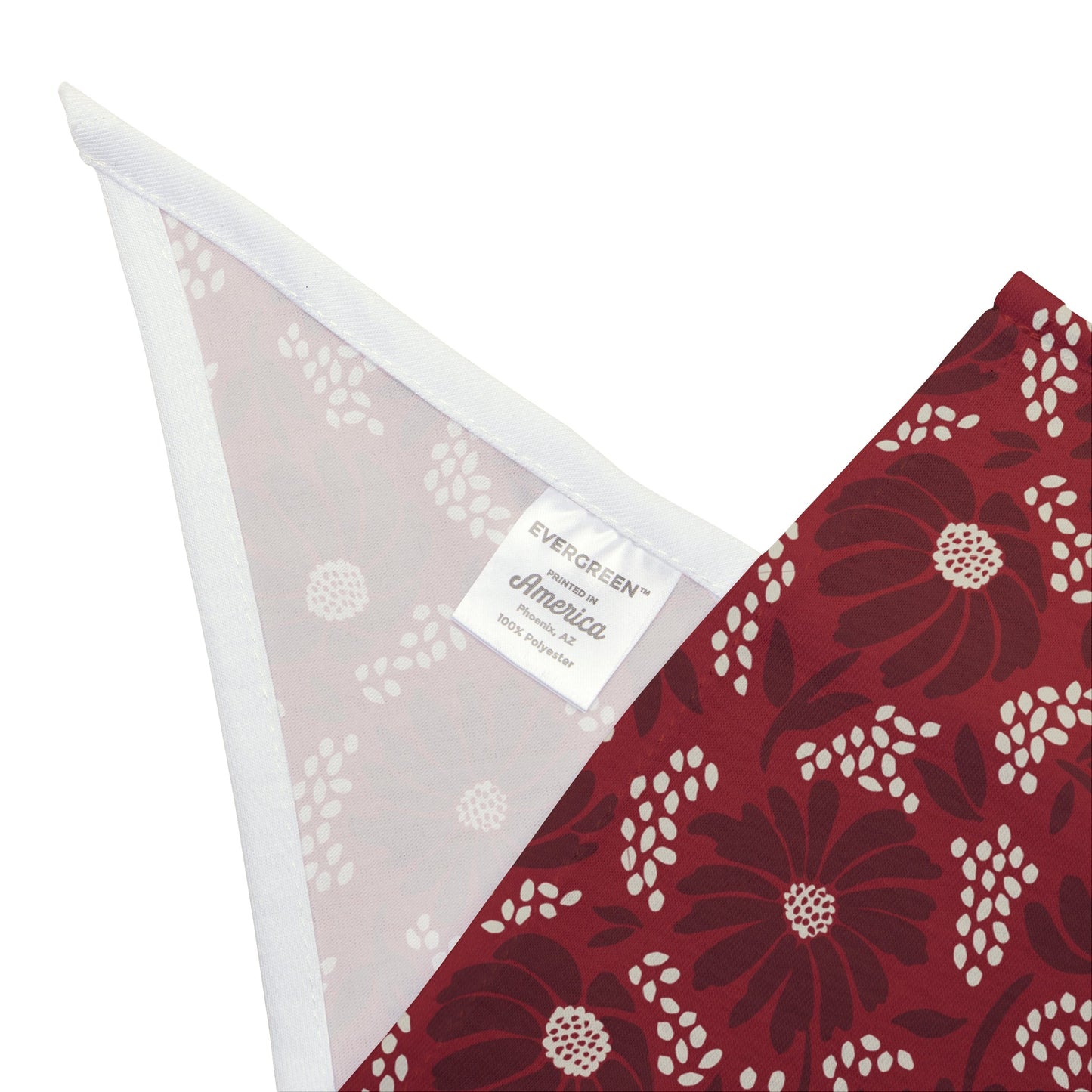Pet Bandana | Maroon & White | Bellis