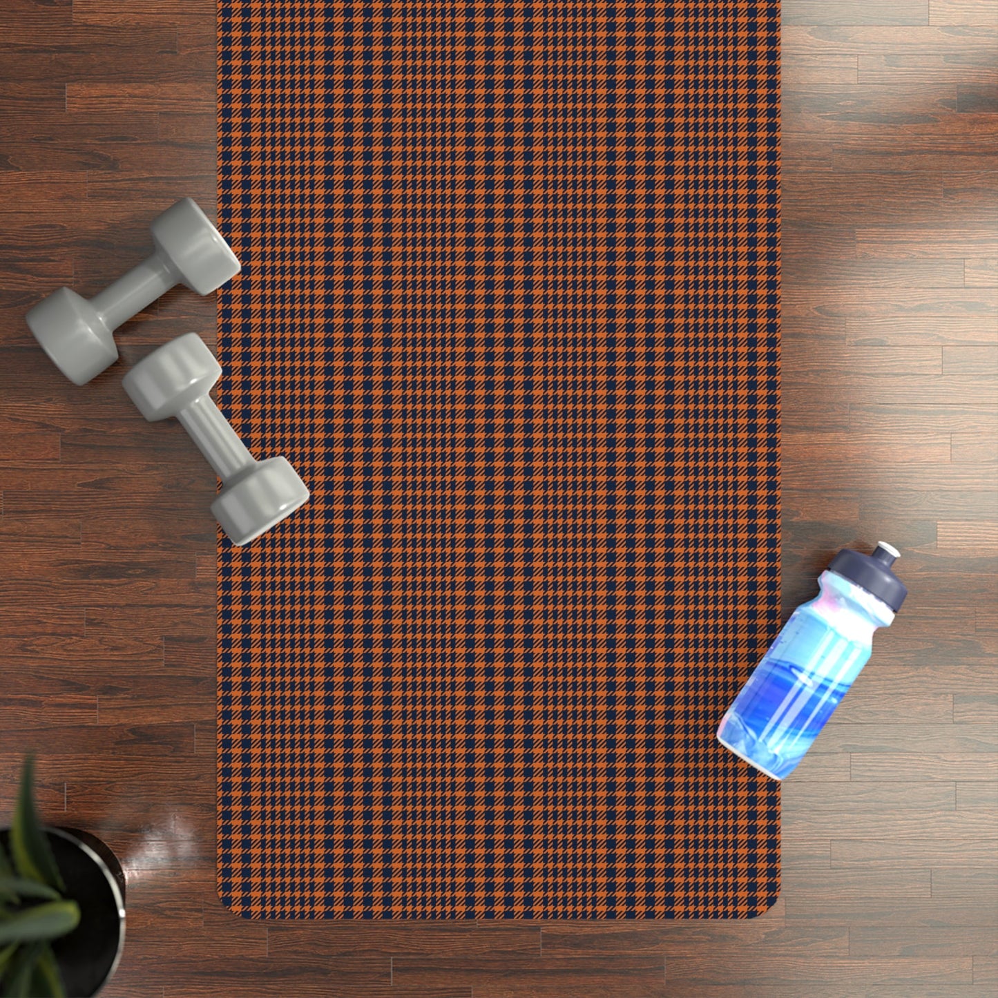 Yoga Mat | Orange & Blue | Tweed