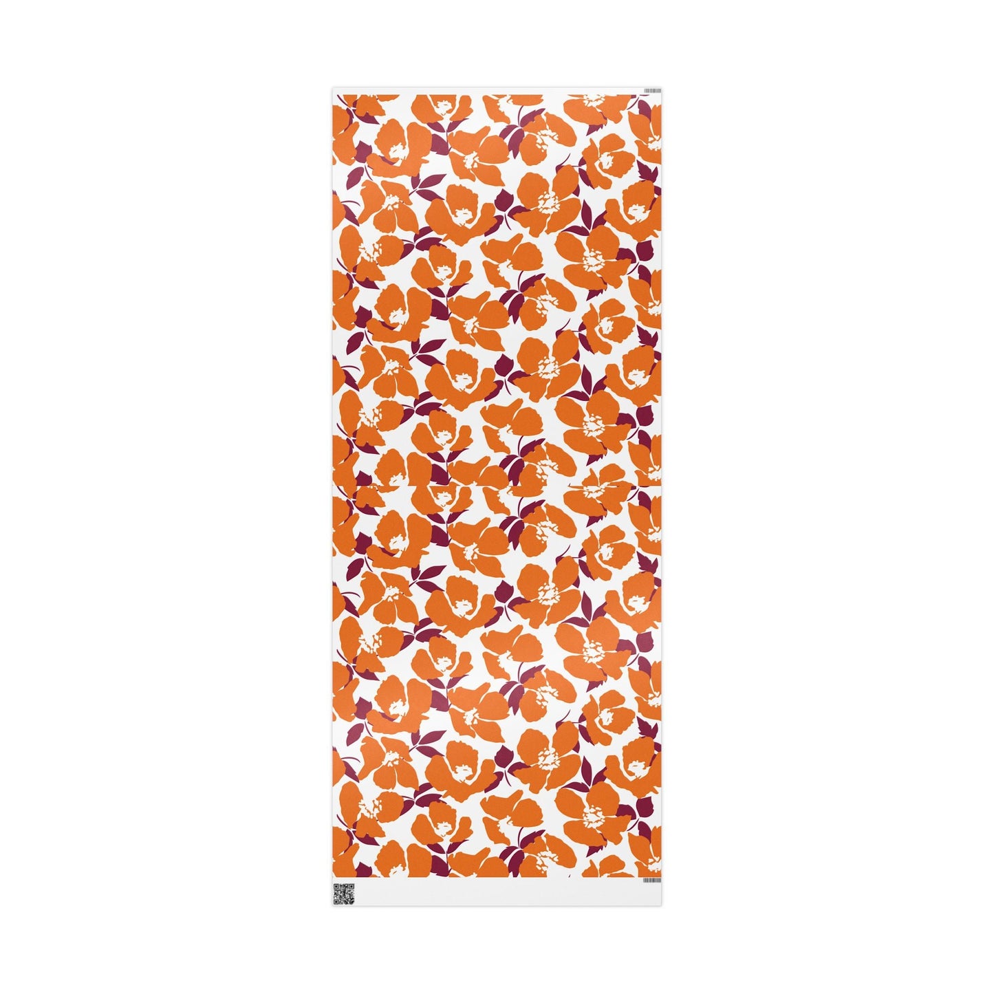 Gift Wrap | Maroon & Orange | Poppy