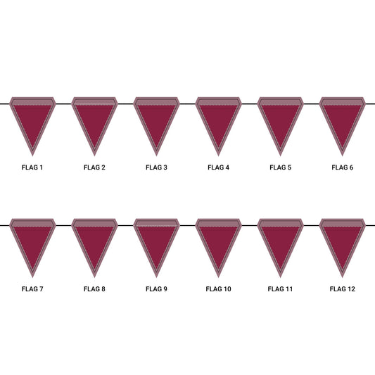 Flag Garland | Blacksburg, Virginia | Dark