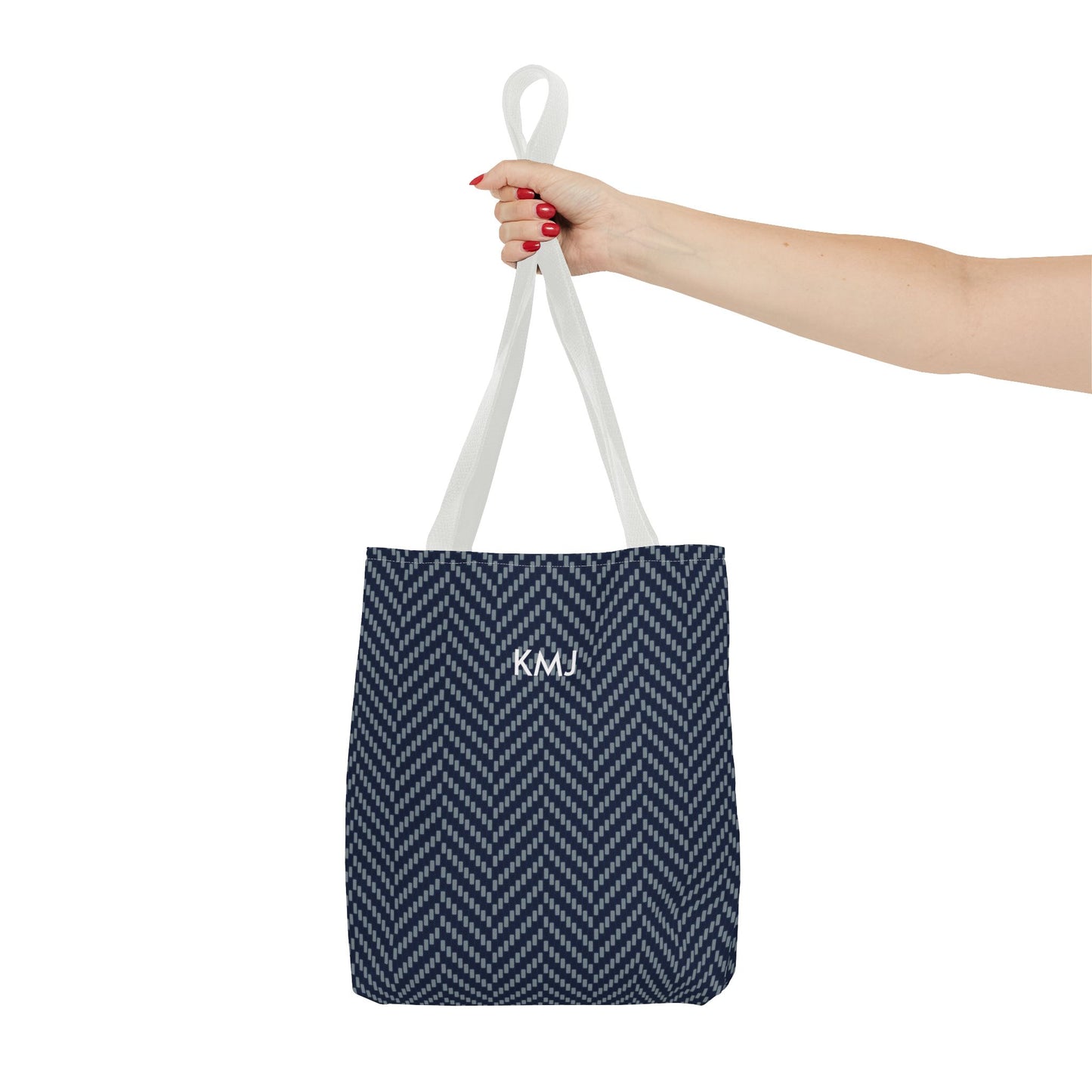 Totes - Personalized | Navy & White | Herringbone