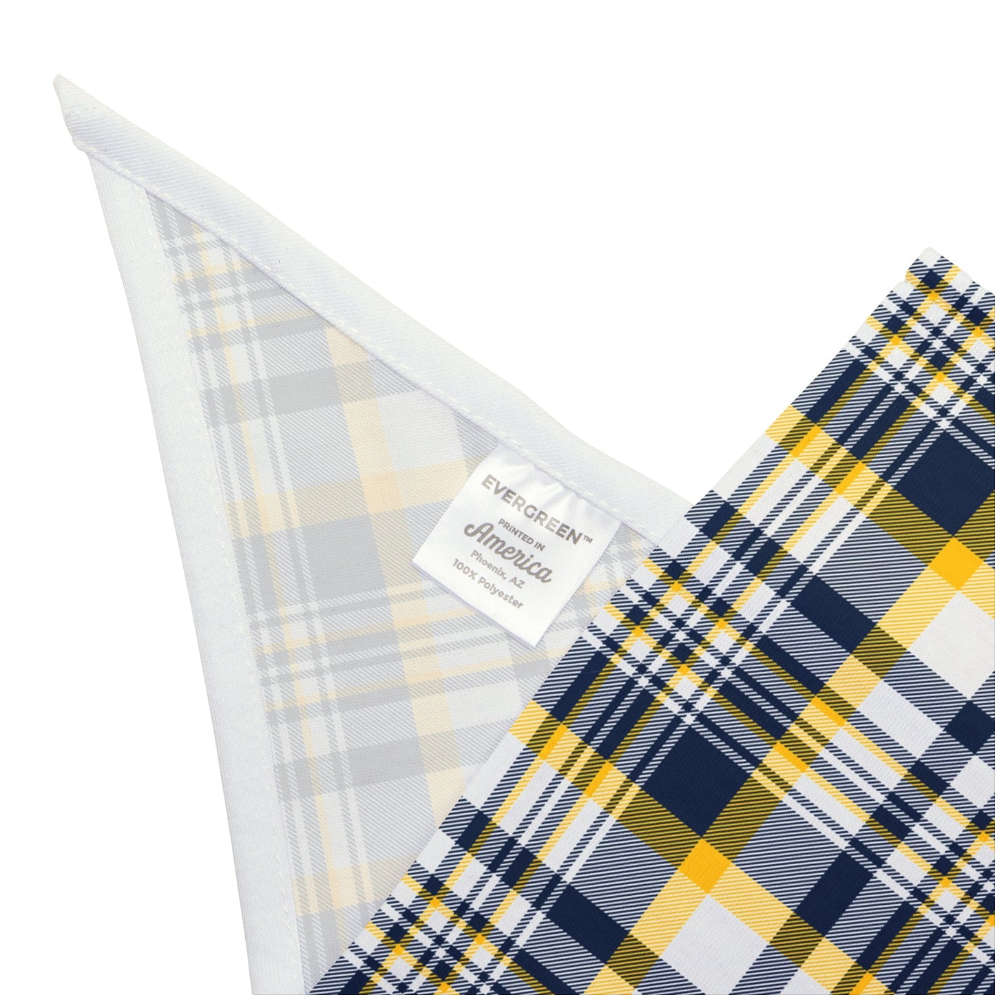 Pet Bandana | Yellow & Blue | Tartan