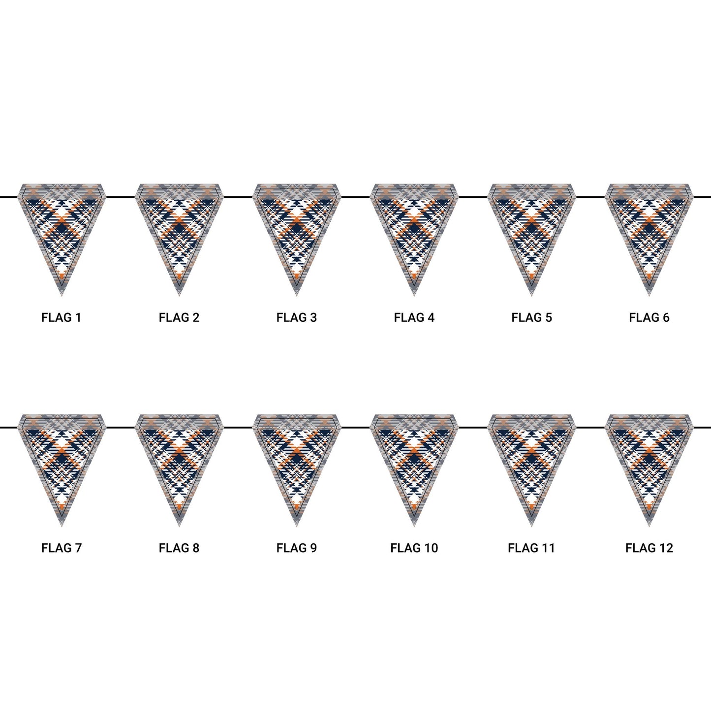 Flag Garland | Auburn, Alabama | Tartan