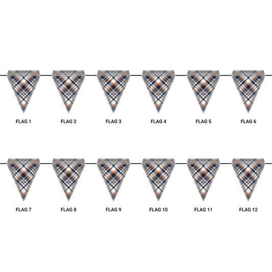 Flag Garland | Auburn, Alabama | Tartan